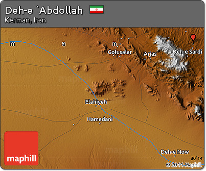 Physical Map of Deh-e `Abdollah