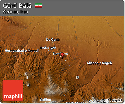 Physical Map of Gūrū Bālā