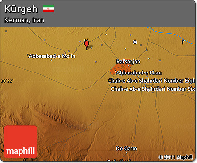 Physical Map of Kūrgeh