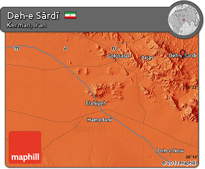 Political Map of Deh-e Sārdī