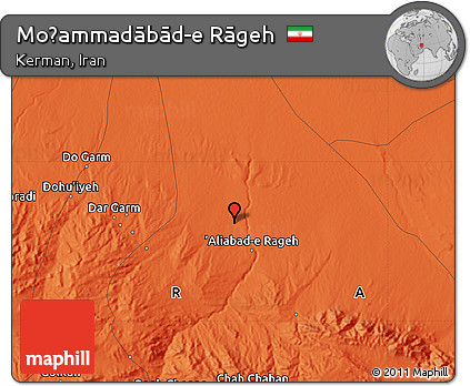 Political Map of Moḩammadābād-e Rāgeh