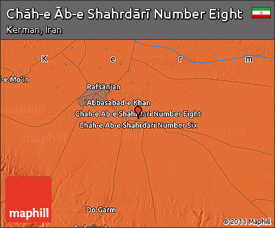 Political Map of Chāh-e Āb-e Shahrdārī Number Eight