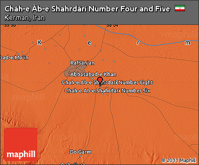 Political Map of Chāh-e Āb-e Shahrdārī Number Four and Five