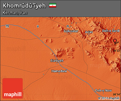 Political Map of Khomrūdū'īyeh