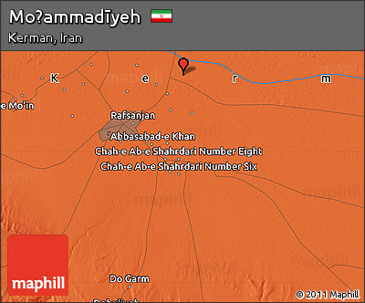 Political Map of Moḩammadīyeh