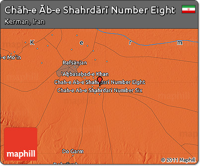 Political Map of Chāh-e Āb-e Shahrdārī Number Eight