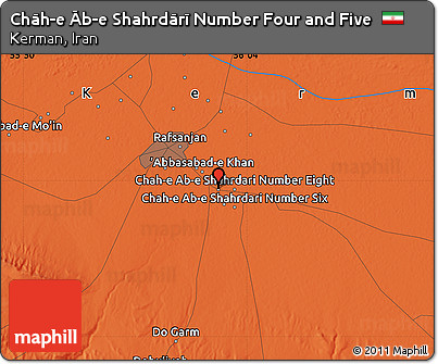 Political Map of Chāh-e Āb-e Shahrdārī Number Four and Five