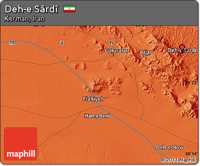 Political Map of Deh-e Sārdī