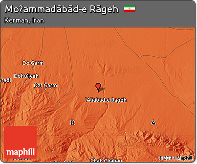 Political Map of Moḩammadābād-e Rāgeh