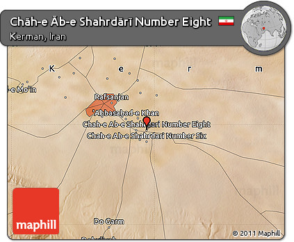 Satellite Map of Chāh-e Āb-e Shahrdārī Number Eight
