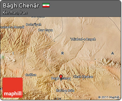 Satellite Map of Bāgh Chenār