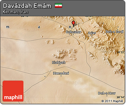 Satellite Map of Davāzdah Emām