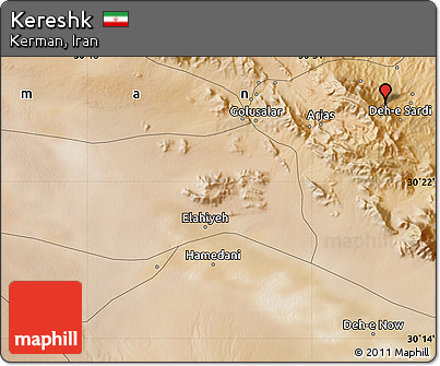 Satellite Map of Kereshk