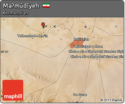 Satellite Map of Maḩmūdīyeh