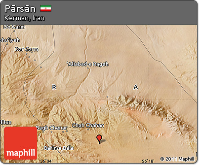 Satellite Map of Pārsān