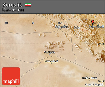Satellite Map of Kereshk