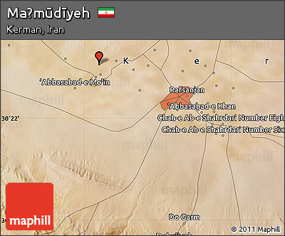 Satellite Map of Maḩmūdīyeh