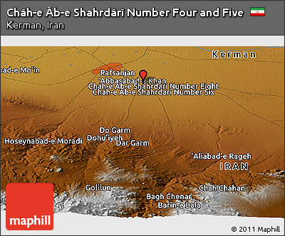 Physical Panoramic Map of Chāh-e Āb-e Shahrdārī Number Four and Five
