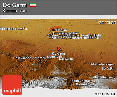 Physical Panoramic Map of Do Garm