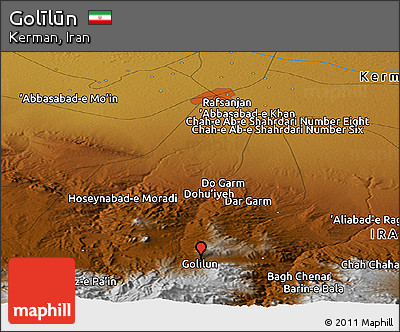 Physical Panoramic Map of Golīlūn