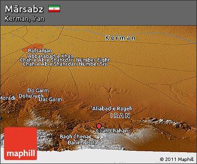 Physical Panoramic Map of Mārsabz