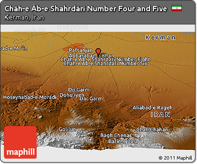 Physical Panoramic Map of Chāh-e Āb-e Shahrdārī Number Four and Five