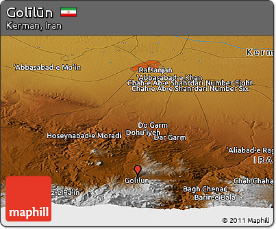 Physical Panoramic Map of Golīlūn