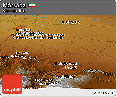 Physical Panoramic Map of Mārsabz