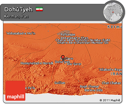 Political Panoramic Map of Dohū'īyeh