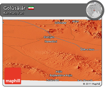 Political Panoramic Map of Golūsālār