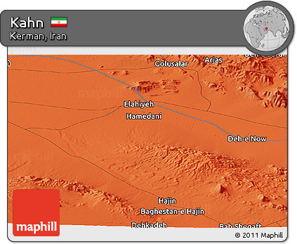 Political Panoramic Map of Kahn