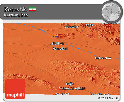 Political Panoramic Map of Kereshk