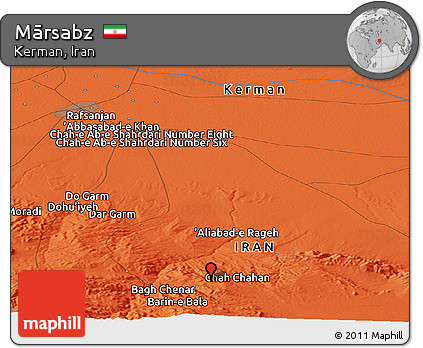 Political Panoramic Map of Mārsabz