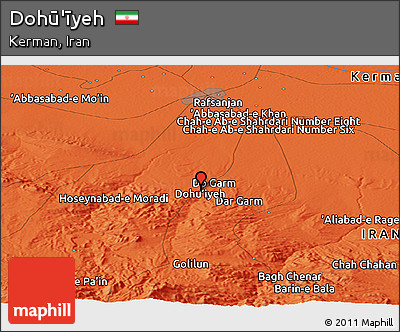 Political Panoramic Map of Dohū'īyeh