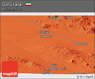 Political Panoramic Map of Golūsālār