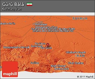 Political Panoramic Map of Gūrū Bālā