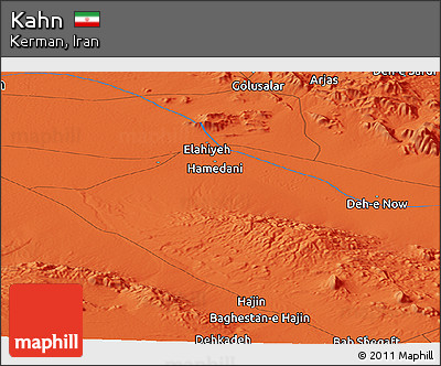 Political Panoramic Map of Kahn