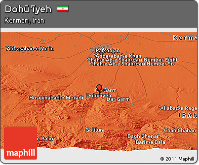 Political Panoramic Map of Dohū'īyeh
