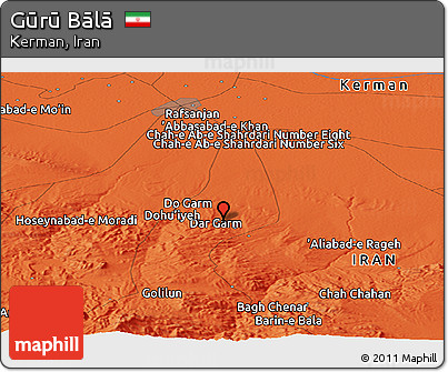 Political Panoramic Map of Gūrū Bālā