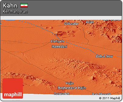 Political Panoramic Map of Kahn