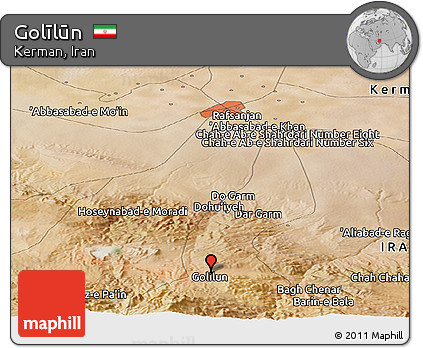 Satellite Panoramic Map of Golīlūn