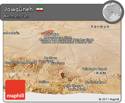 Satellite Panoramic Map of Jowqūneh