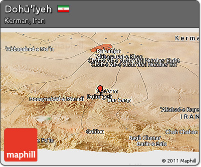 Satellite Panoramic Map of Dohū'īyeh