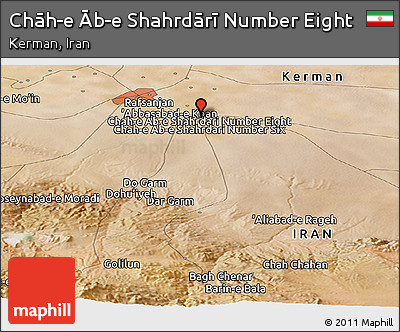 Satellite Panoramic Map of Chāh-e Āb-e Shahrdārī Number Eight