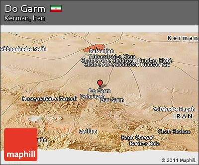 Satellite Panoramic Map of Do Garm