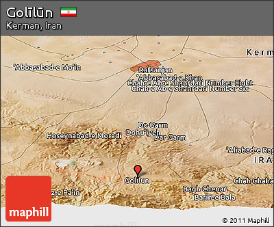 Satellite Panoramic Map of Golīlūn