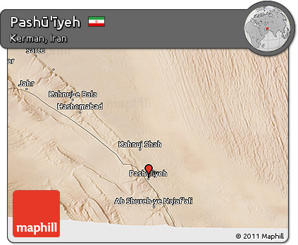 Satellite 3D Map of Pashū'īyeh