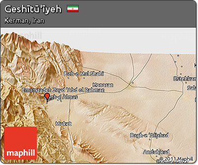 Satellite 3D Map of Geshītū'īyeh