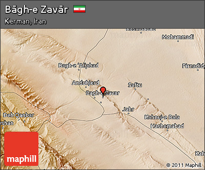 Satellite 3D Map of Bāgh-e Zavār