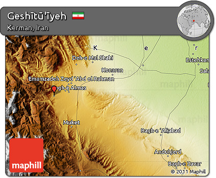 Physical Map of Geshītū'īyeh